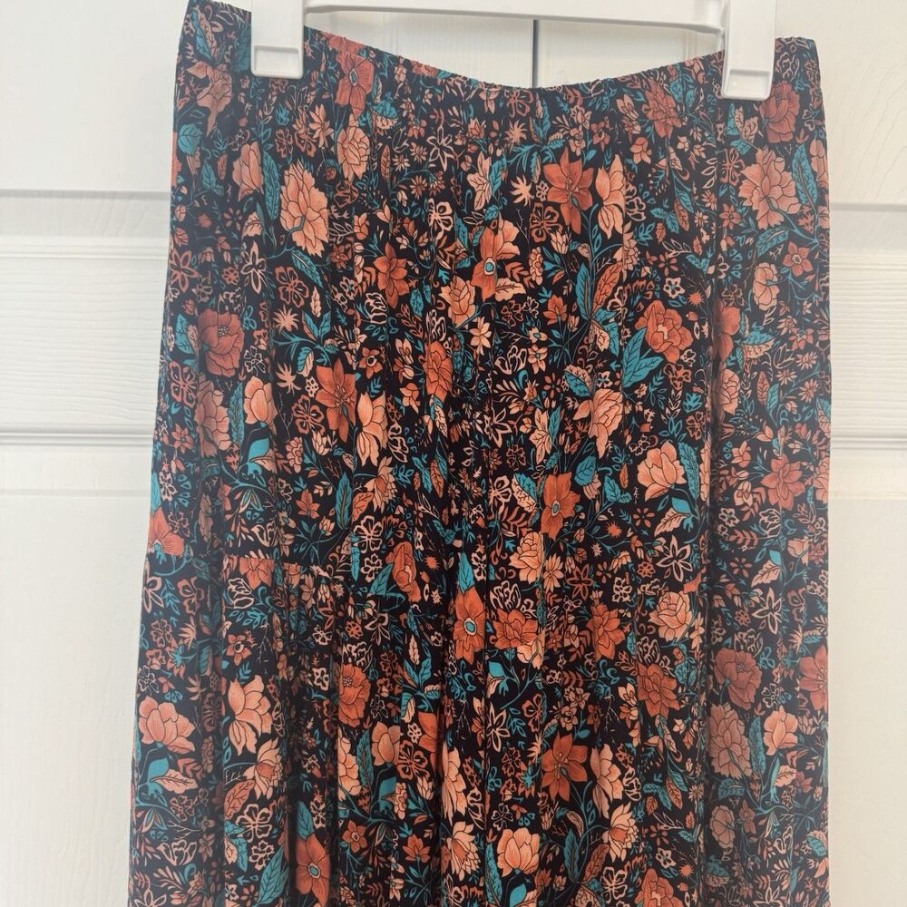 Natural Life Patti Wide Leg Palazzo Pants Women's L Boho Floral Festival - Picture 4 of 7